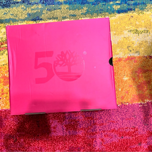 MEN’S NEW AWESOME PINK TIMBERLAND 50th ANNIVERSARY BOOTS Size 11 - Picture 13 of 15